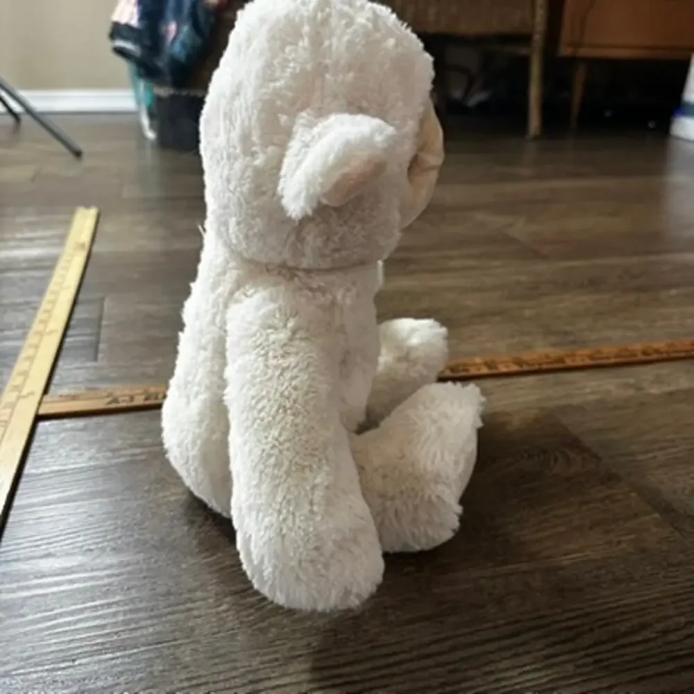 SILVER ONE Cream White Lamb Plush 12" Soft Cuddly Squishy - Picture 6 of 11